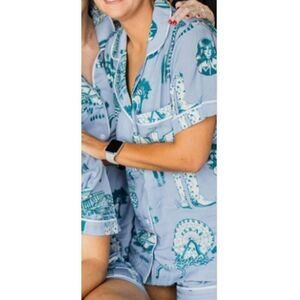 Katie Kime Dallas Toile Pajama Short Set – Women’s Size M